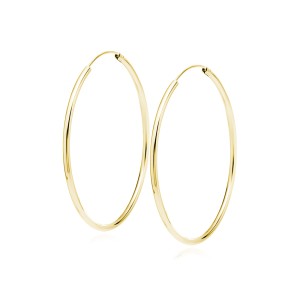 Cercei rotunzi argint Ø40 mm x 2 mm  Creole placati cu aur galben DiAmanti KSZ2040EG-DIA (Argint 925‰ 3,7 g.) Cercei rotunzi argint Ø40 mm x 2 mm  Creole placati cu aur galben DiAmanti KSZ2040EG-DIA (Argint 925‰ 3,7 g.)